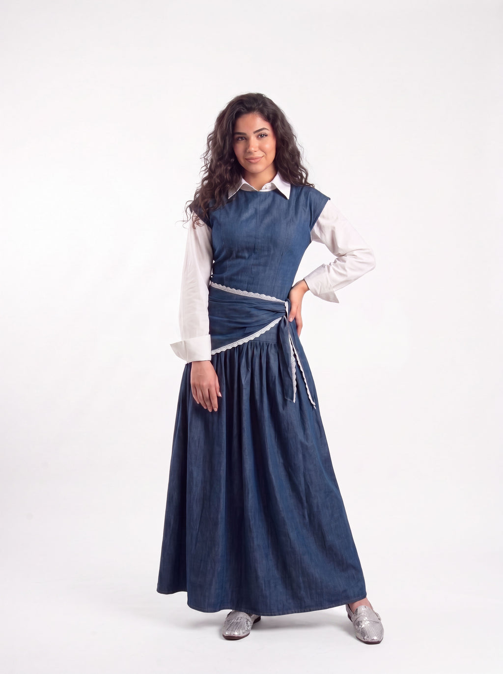 Luna Denim 3-Piece Suit - Navy Blue