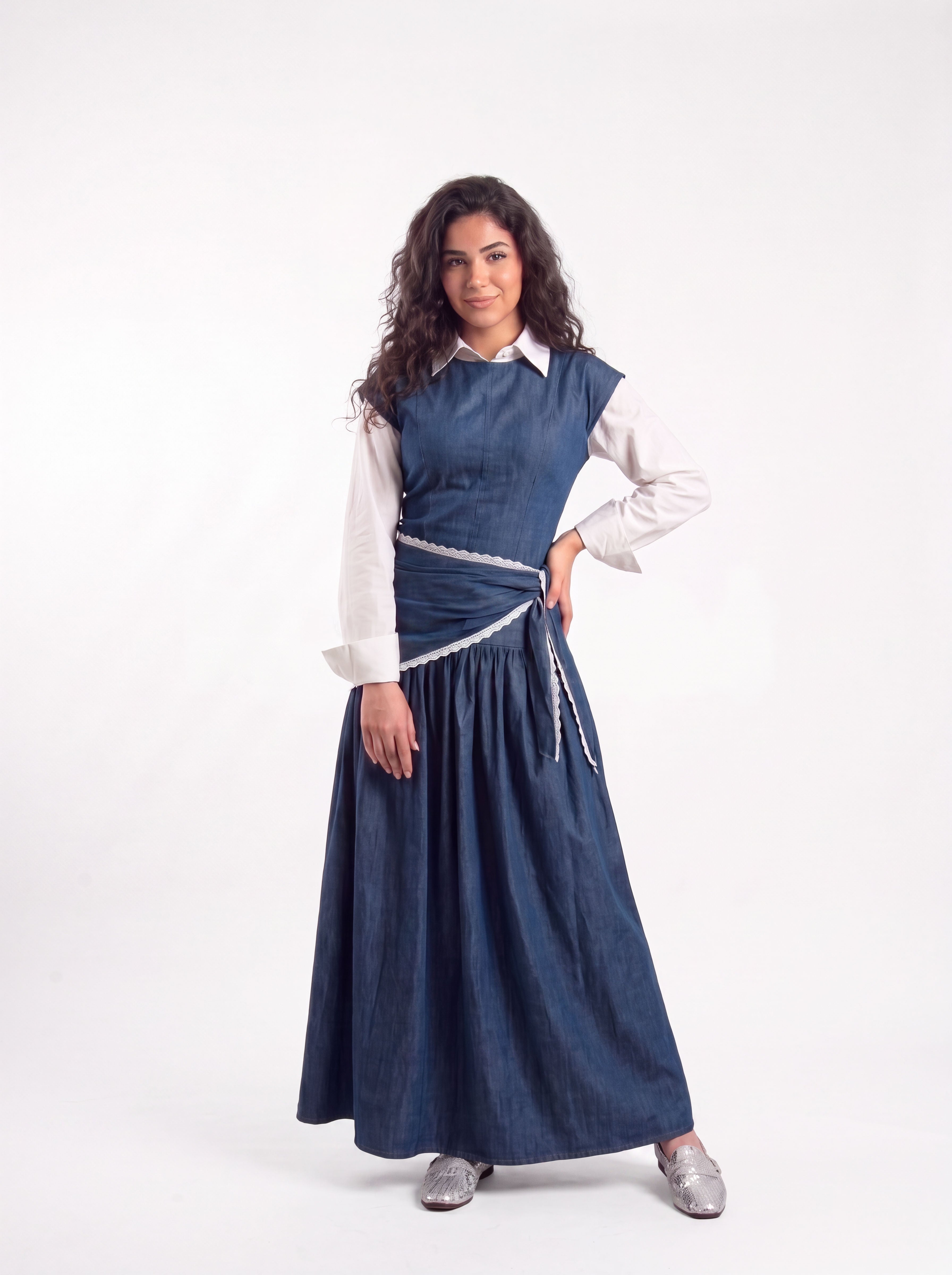 Luna Denim 3-Piece Suit - Navy Blue
