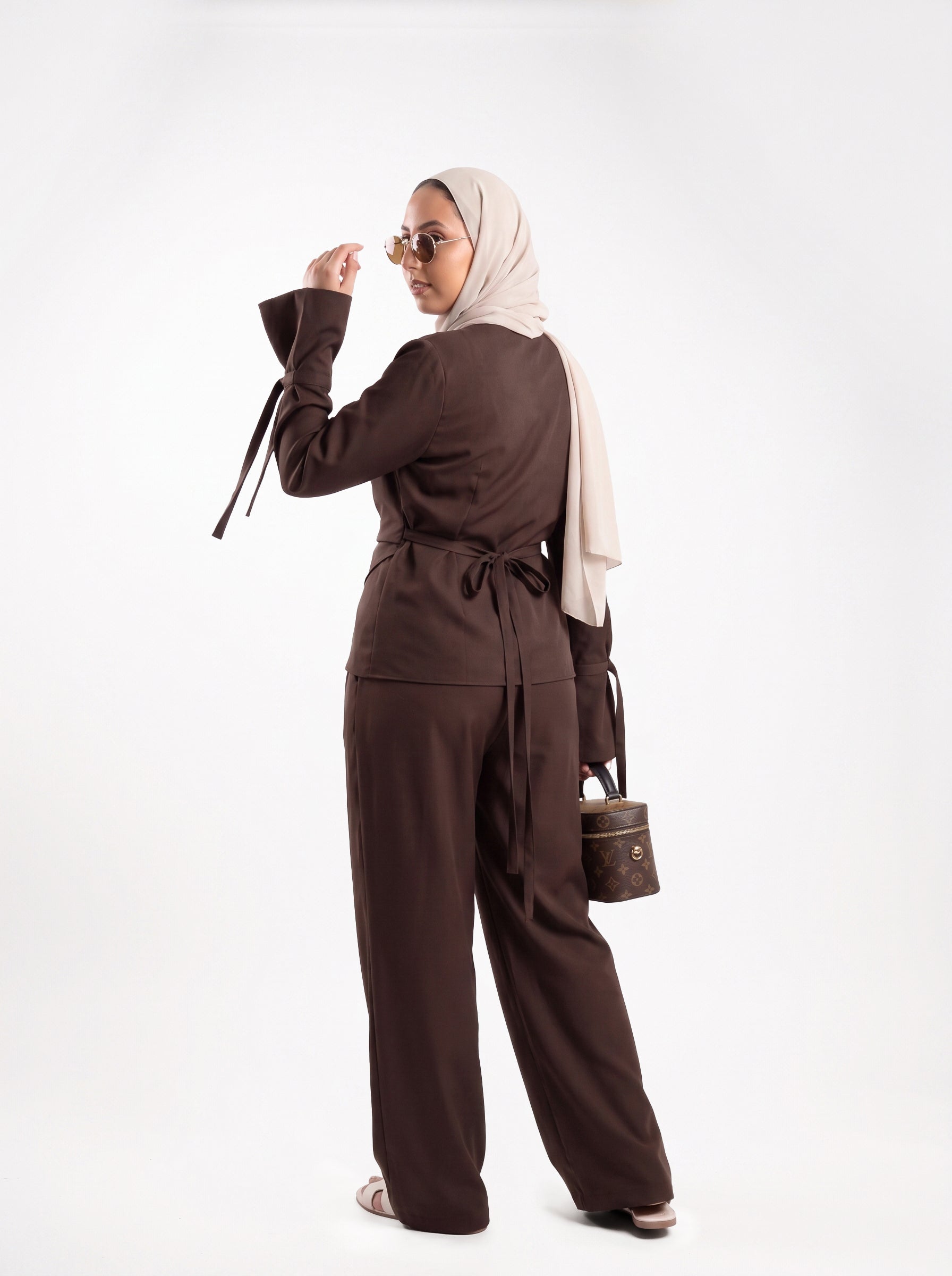 Cocoa Linen Set - Brown