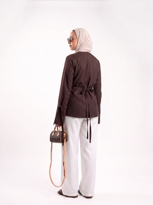 Cocoa Linen Set - Brown