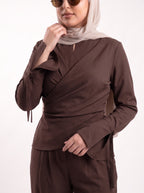 Cocoa Linen Set - Brown