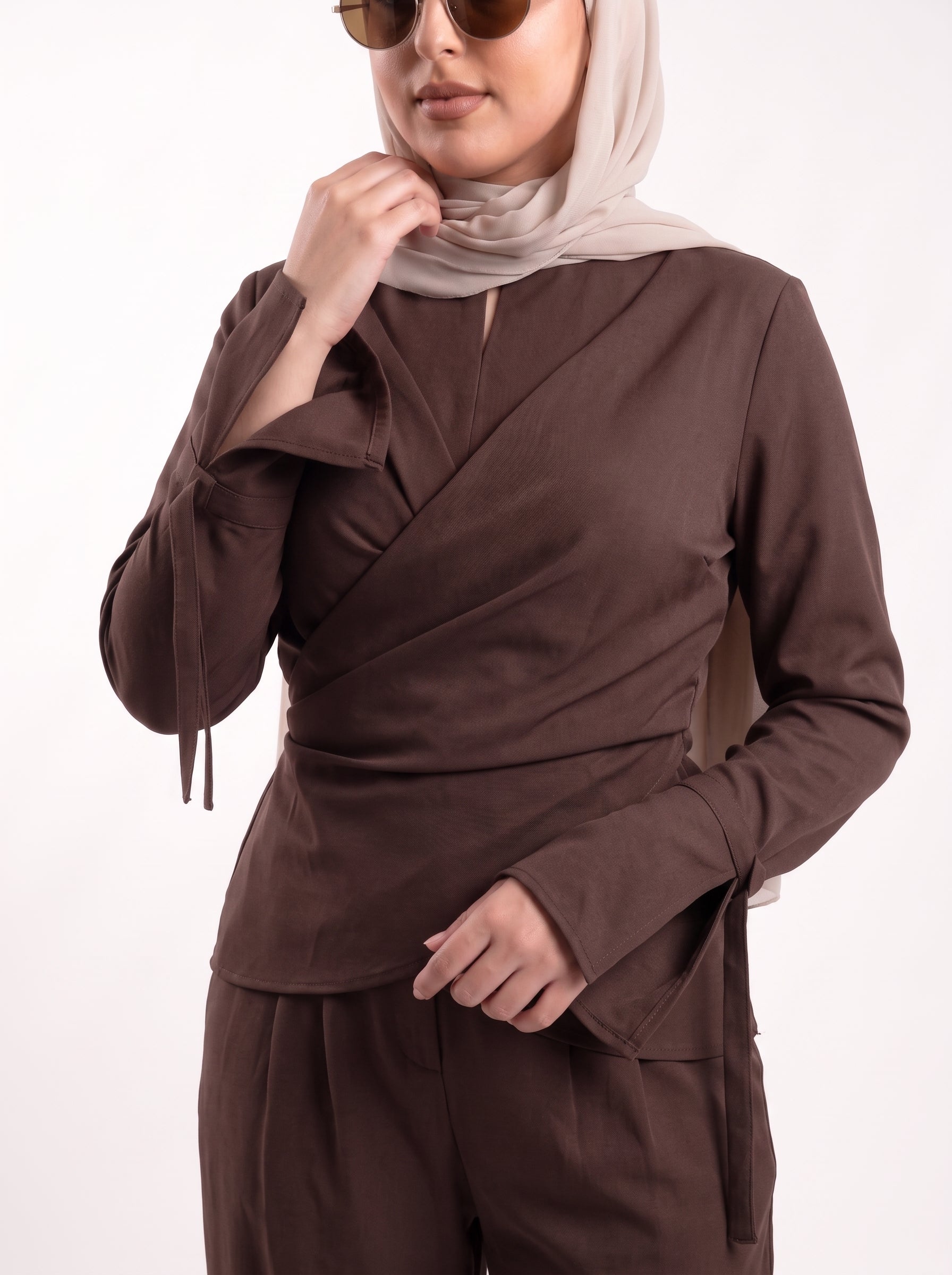 Cocoa Linen Set - Brown