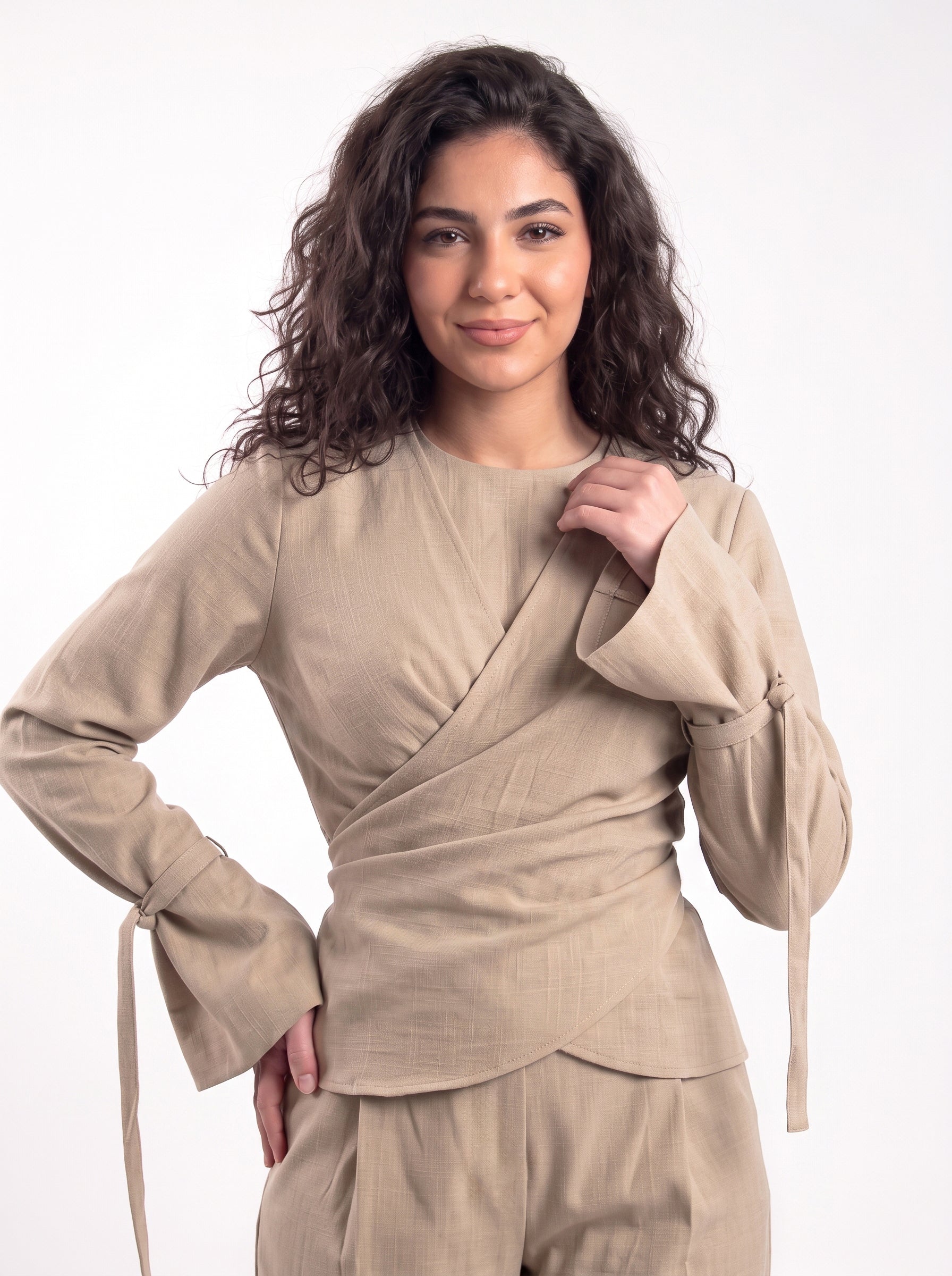 Sahara linen set - Beige