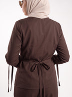 Cocoa Linen Set - Brown