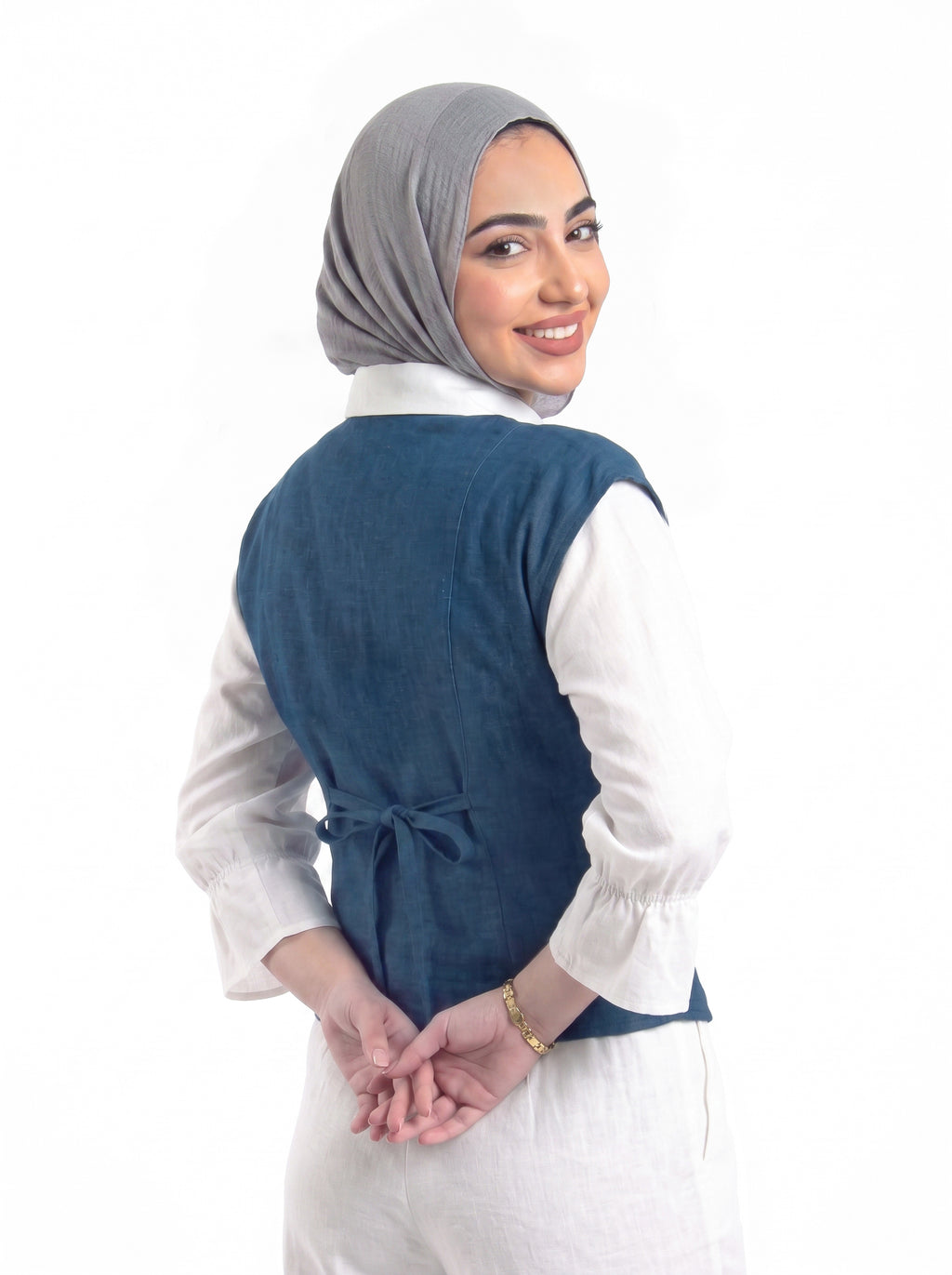 Luna Denim 3-Piece Suit - Navy Blue