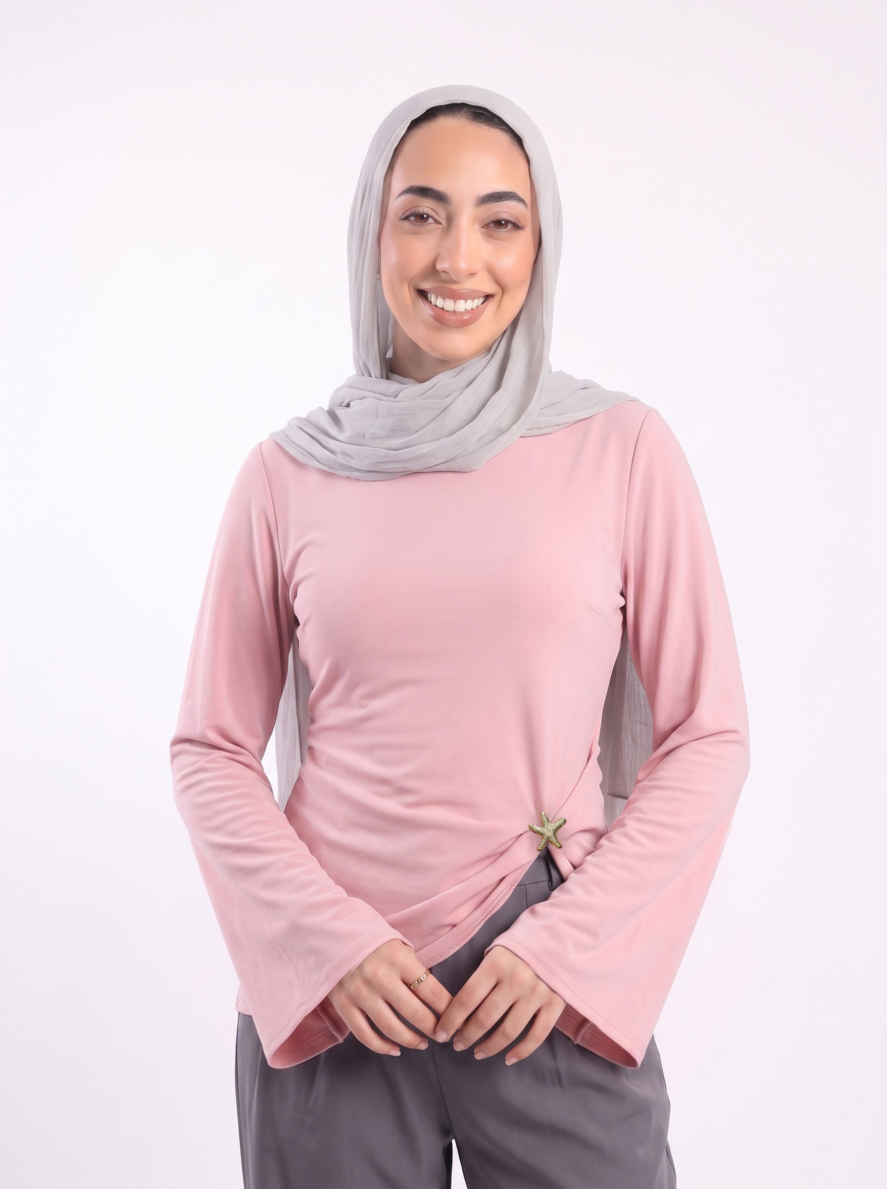 Rose twist blouse - Pink