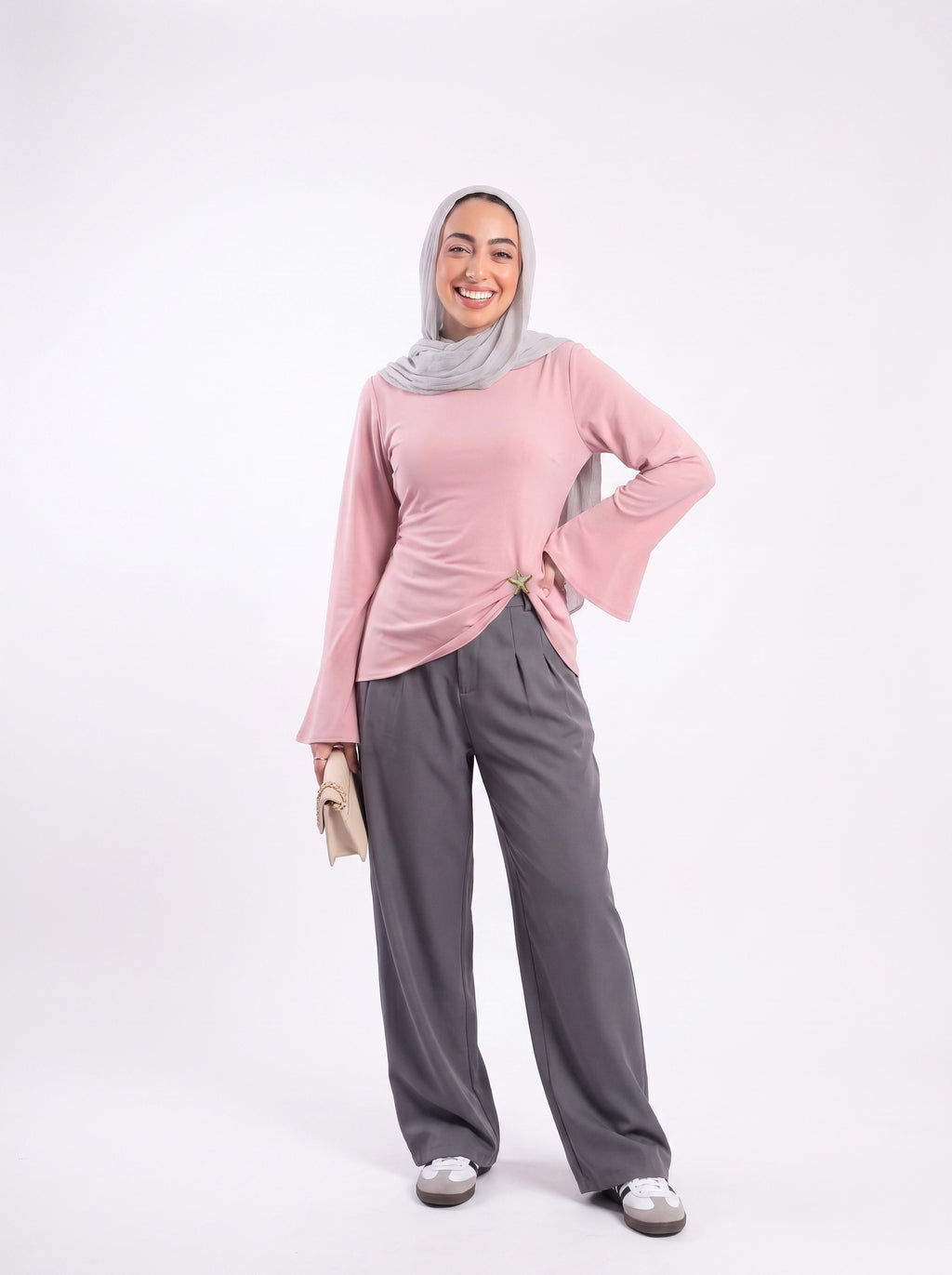Rose twist blouse - Pink