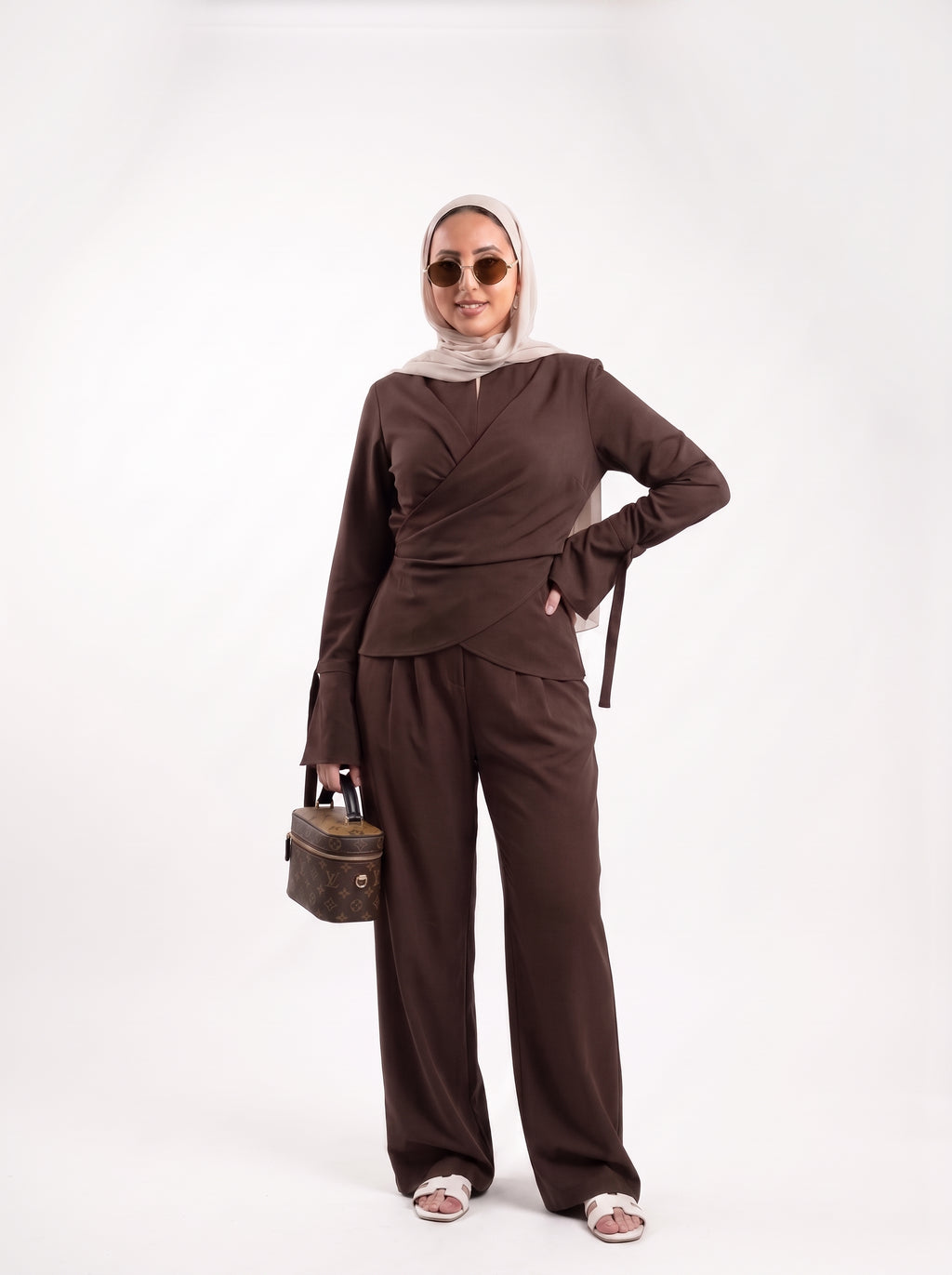 Cocoa Linen Set - Brown