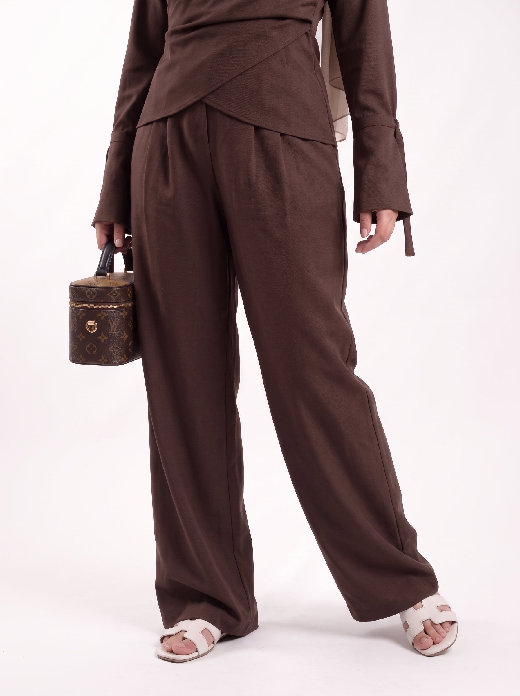 Cocoa Linen Set - Brown