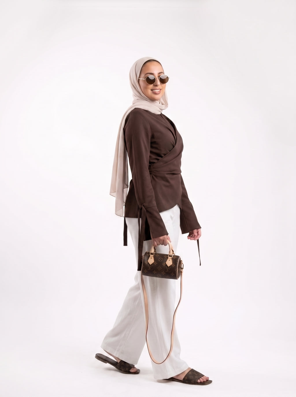 Cocoa Linen Set - Brown
