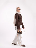Cocoa Linen Set - Brown