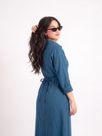 Aura Dress - Petrol blue